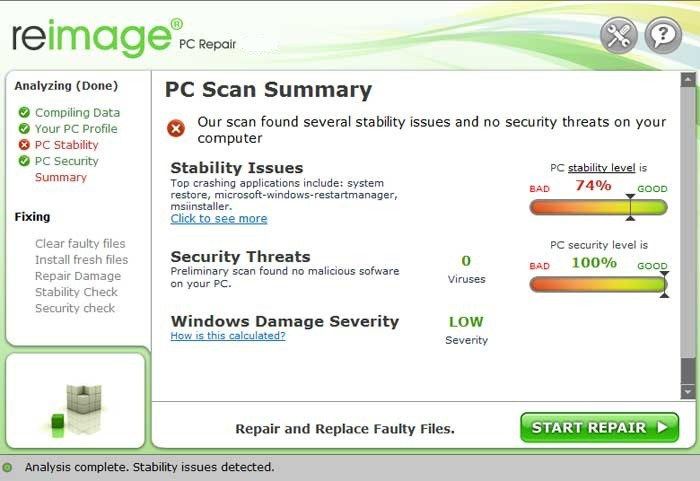 Reimage PC Repair Review Spece